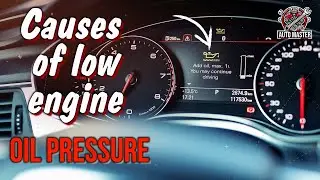 Causes of low engine oil pressure