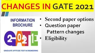 New Changes in GATE 2021| Target IES