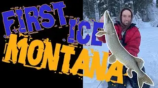 First Ice Montana!  Early Ice and a Big Fish  #firsticemontana