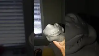 Shark puppet gets angry because he wants cheese but too much chould have heath problems!!!!