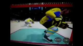 NHL 15 XBOX 360 Glitch - Player Jump, Goal Net Tumbles Up