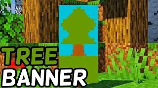 How To Make A Tree Banner in Minecraft! (1.15+) (LOOM CRAFTING)