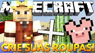 CRIE SUAS PR&Oacute;PRIAS ROUPAS! - Minecraft Mods (Clothing Craft)