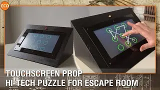 Touchscreen prop. Hi-tech puzzle for escape room.