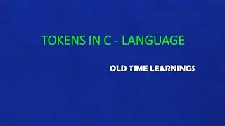 Tokens in C Language