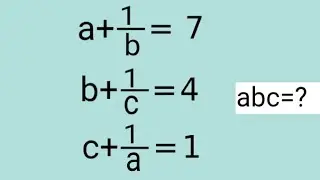 A Nice Algebra Problem l olympiad mathematics 