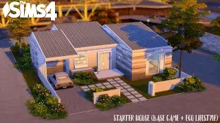 Starter House (BASE game + ECO Lifestyle 🌿) / THE SIMS 4 / NO CC / stop motion