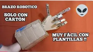 como hacer un brazo robótico de cartón muy fácil