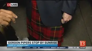 Scott Swan wears a kilt on WTHR Sunrise!