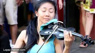 Breathtaking New Orleans Street Performance Chinese Girl Violinist By Lopez Falcon Photography