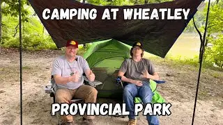 Creek Side Camping At Wheatley Provincial Park. Rain, Pizza Cooked Over Open Fire, Beach@Lake Eerie