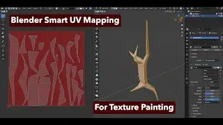 Blender Smart UV Mapping for Texture Painting
