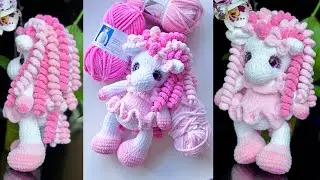 CHIC UNICORN amigurumi / Free Video Tutorial / Part 2 / Unicorn crochet pattern ETSY