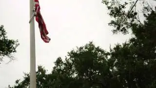 American Flag in the Rain