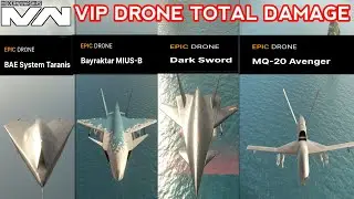 Modern Warships All Vip Drone Total Damage Test - Modern Warships 0.56.1