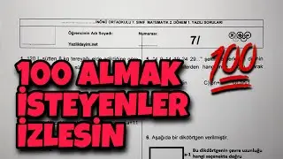 7.Sınıf Matematik 2.Dönem 1.Yazılı