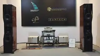 Duntech Princess Speakers on display at the Guangzhou, China HiFi Show.