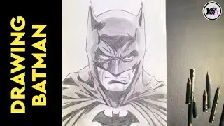 Drawing BATMAN | Drawing Pencil | Drawing Anime & Superhero | Easy Drawing Tutorial
