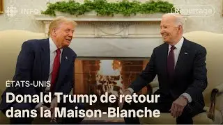 Transition &agrave; la Maison-Blanche : Joe Biden re&ccedil;oit Donald Trump dans le bureau oval