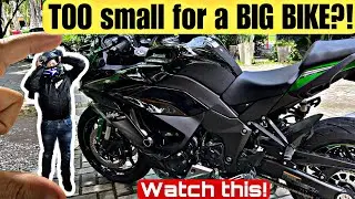 TOO small for a BIG BIKE? Short Rider Problems? Tips for Short Riders! Short Rider for Ninja 1000SX!