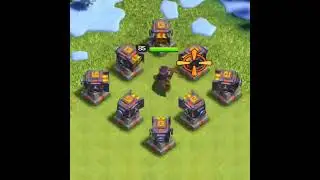 multi cannon vs archer queen #shorts #coc #clashofclans