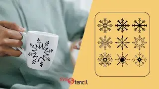 Frozen snowflake svg - SVGStencil