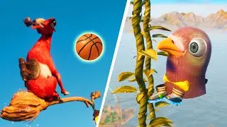 Goat Simulator 3  Ragdolls Funny Moments Crash/Jumps/Fails (Euphoria Physics) GOATFULYT