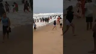 Puri Beach 🏖️ July July Waves 🌊 #puri #viral #waves #jhilik #shorts