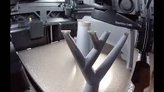 Timelapse – Bambu Lab H2S printing a Darth Vader dome (split in two)