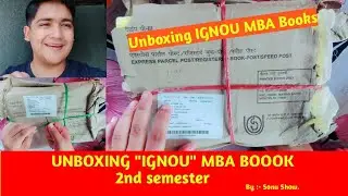 Unboxing IGNOU Study Material | MBA 2nd Semester Books | By Sonu Show ss #ignou