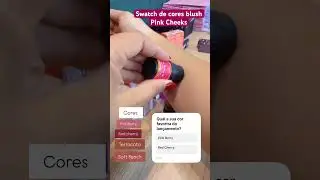 Protetor Blush Pink Cheeks com FPS 30 #swatch #testandomake #pinkcheeks #fyp #makeup