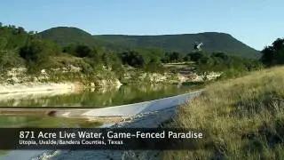 871 Acre Live Water, Game Fenced, Exotic-Whitetail Ranch near Utopia, TX