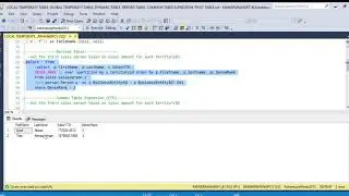 Temporary Tables, CTE, Table Variable, Pivot Table