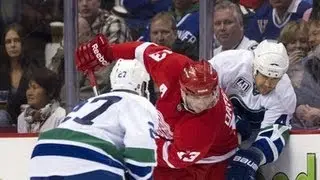 Malhotra Strips Datsyuk and Scores