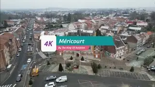 MÉRICOURT COMMUNE EN PAS-DE-CALAIS VUE DU CIEL 🇲🇫 4K