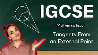 Circle Property: Tangent From an External Point