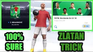 FEATURED ZLATAN TRICK : HOW TO GET FEATURED IBRAHIMOVIC IN POTW WORLDWIDE PES 2021 MOBILE.