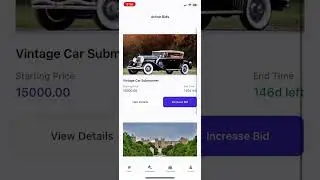 React Native Auction app