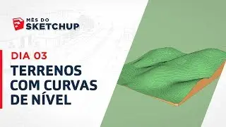 Curso SketchUp 2017 - Aula 18: Modelando TERRENOS c/ CURVAS de NÍVEL (#MêsdoSketchUp - Dia 03)
