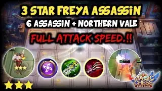 Hyper carry 3star assassin Freya + Shape shipter assassin Zhask + 3 star Selena