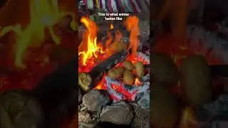 This is what winter tastes like #bonfire