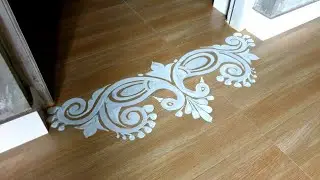 laxmi puja alpona design / how to drow alpona design / আলপনা আঁকা/modern art
