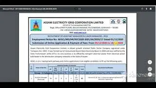 AEGCL Assistant & Junior Manager Recruitment 2020 | AEGCL Bharti 2020 | AEGCL Manager Vacancy 2020