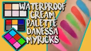 Swatches y Reseña de las Waterproof palette de Danessa Myricks /paletas en crema | Industrial Beauty