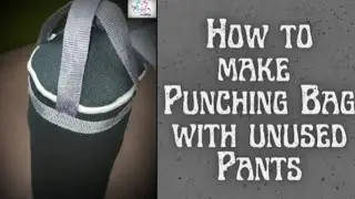 Easy Homemade punching bag👊👊