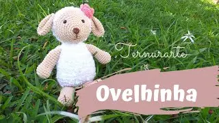 Ovelha em croche amigurumi feita com linha Açucena