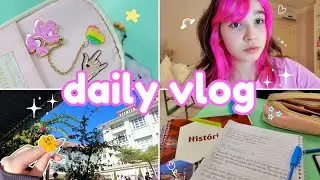 🎀 VLOG: grwm, escola, estudos, selfcare!