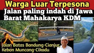 Oang Luar Terpesona! Jalan terindah di Jawa Barat dikerjakan gak nyampe setahun, Sopir Petani happy