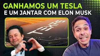 Jantar com Elon Musk e um Presente da Tesla! #macmasi #tesla