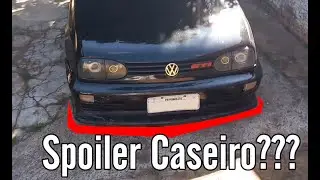 Fiz um Spoiler Caseiro pro Golf